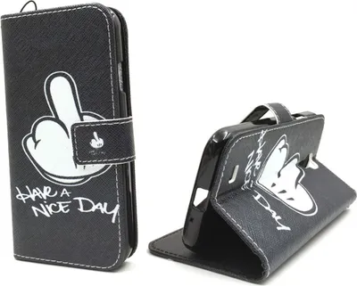 Produktbild von Handyhülle Tasche für Handy Samsung Galaxy S4 Mittelfinger
