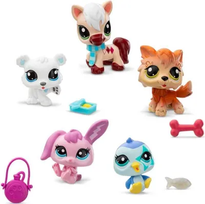 Obrázok produktu pre Hasbro Littlest Pet Shop LPS Set Winter Tü cher, 5 kusov