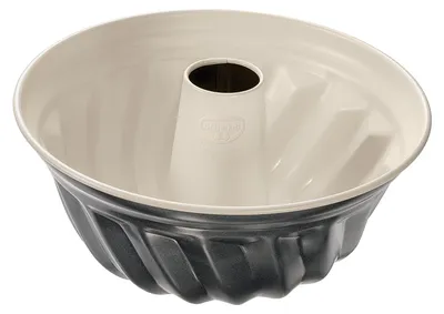 Obrázok produktu pre Dr. Oetker Gugelhupf plech Ø 22 cm BACK-TREND, forma na pečenie Gugelhupf, okrúhly plech z ocele s nepriľnavým keramickým povrchom (farba: krémová/antracitová)