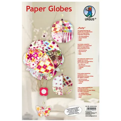 Produktbild von Paper Globes VE=6 Stück Party