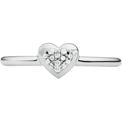 Produktbild von Michael Kors Herzring Damen aus 925er Silber, Zirkonia (Größe: 54mm)