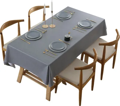 Produktbild von Tischdecke, Leinenoptik, abwaschbar, Tischläufer, Tischwäsche, rechteckig, wasserfest, Beige, 1, 140 x 180 cm
