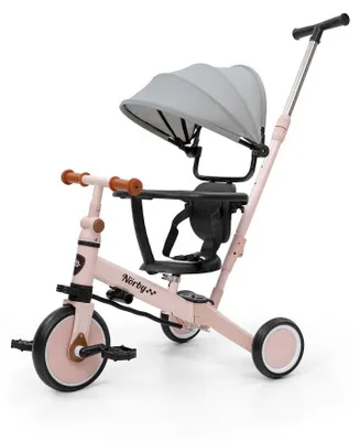5-in-1 Dreirad & Balance-Bike, rosa, 1–5 Jahre, max. 25 kg