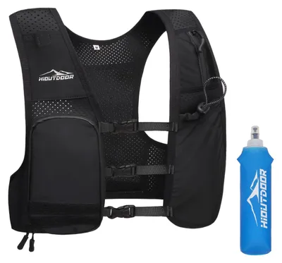 Image de SolidKeus - Gilet de course pour femmes et hommes, avec bouteille d'eau intégrée