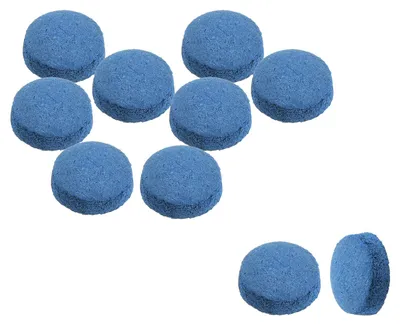 Productafbeelding van Pool Queue Spitzen 11mm, 10 Stuks, Blau, Kunstleer