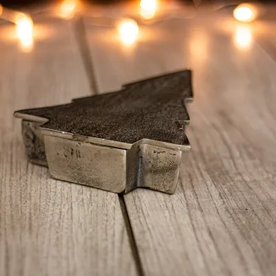 Produktbild von Schale, Tannenbaum, Nickel, Weihnachtsdeko, mit Deckel