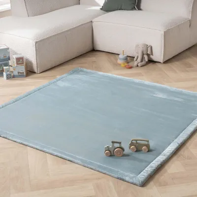 Produktbild von Volero - Spielmatte Baby Quadratisch - Jip Blau - 200x200 cm - Kinderzimmer, Babyzimmer - Klassik
