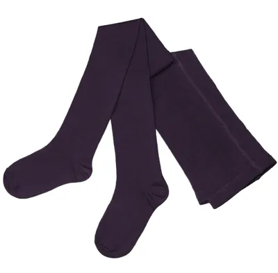 Produktbild von Damenstrumpfhosen aus Baumwolle UNI Dunkel Aubergine Größe 36-38