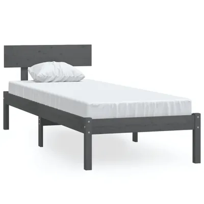 Obrázek produktu pro vidaXL Postel z masivu Grey Pine 90x190 cm