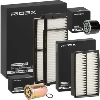 Produktbild von RIDEX Filterset Inspektionspaket Filtersatz für MAZDA 5 (CR19) 3 (BK) 3 Stufenheck (BK) 3 Stufenheck (BL)