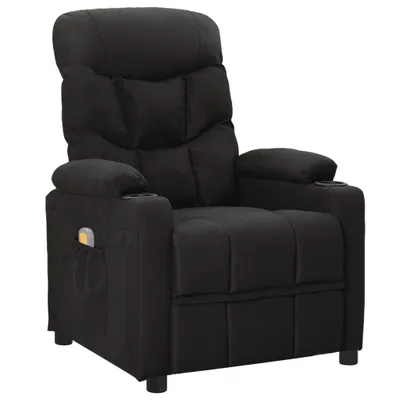 Produktbild von The Living Store Massagesessel Schwarz Stoff