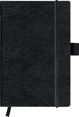 Produktbild von Herlitz Notizbuch / DIN A6 / 96 Bl. / liniert / Kunstlederbezug / Farbe: schwarz