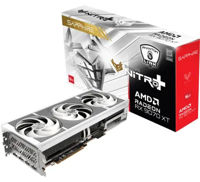 Produktbild von Sapphire NITRO+ RX 9070 XT, Radeon RX 9070 XT, 16 GB, GDDR6, 256 Bit, 7680 x 4320 Pixel, PCI Express x16 5.0