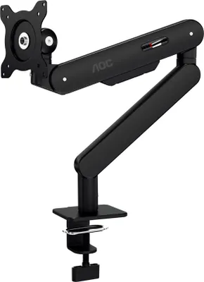 Produktbild von AOC AM400B, Klemme /Bolzen, 9 kg, 43,2 cm (17"), 86,4 cm (34"), Höhenverstellung, Schwarz