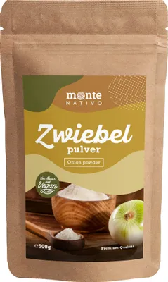 Produktbild von Zwiebelpulver Monte Nativo (500g) - Getrocknete Zwiebel gemahlen ideal zum Kochen