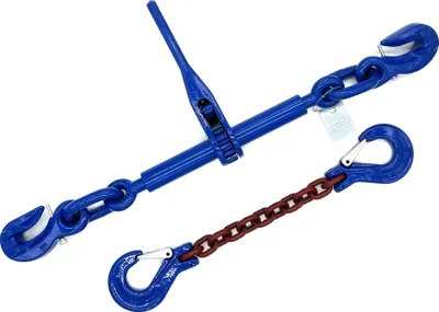 Produktbild von Zurrkette Güteklasse 10 2 - teilige Zurrkette 8 mm 4,0 m rotbraun