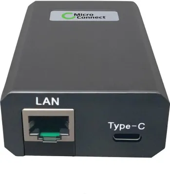 Zdjęcie produktu dla Microconnect POEINJ-25W-USBC, Gigabit Ethernet, 1000 Mbit/s, 10/100/1000, IEEE 802.3, Cat5, Czarny