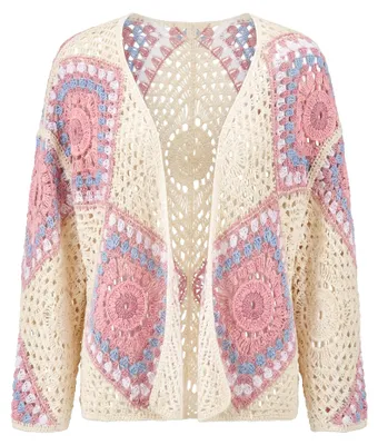 Immagine prodotto di Giacca da donna in maglia, marca ALEIDA, colore rosa, taglia S