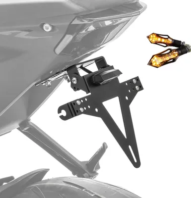 Immagine prodotto di Set portatarga + 2x luce di marcia a LED per Kawasaki Ninja 65