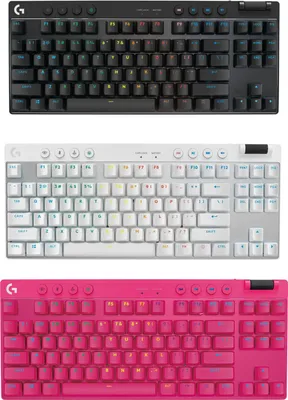 Produktbild von LOGITCH PRO X TKL RAPID BLACK LINE, Farbe:Pink