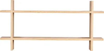 Produktbild von Regal BxH 98x48cm Holz Steckregal Wildeiche Wandregal Bücherregal Ablage Deko