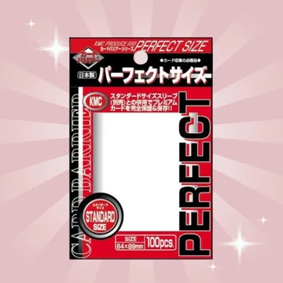Produktbild von 1x KMC Standard Sleeves – Perfect Size (100 Sleeves) +Heartforcards Versandschutz