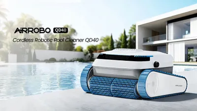 Image de Robot de piscine PC20 - Nettoyeur de piscine sans fil -via application - Fonction d'escalade des parois - Puissance d'aspiration élevée - Étanche IP68 - Pour piscines enterrées et hors sol