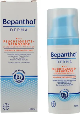 Produktbild von BEPANTHOL Derma feuchtigk.spend.Gesichtscre.LSF 25 50ml PZN 16529820