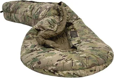 Image de Sac de couchage d'hiver jusqu'à -15 °C, 4 saisons, motif camouflage militaire, adultes et enfants