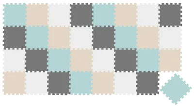 Produktbild von 36 Teile Spielmatte Baby Puzzlematte 30x30 Krabbelmatte Bodenmatte Kinderzimmer