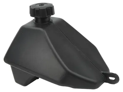 Image de Réservoir d'essence noir en ABS avec bouchon pour quads 4 temps (50 cm³, 70 cm³, 90 cm³, 110 cm³, 125 cm³) de fabrication chinoise