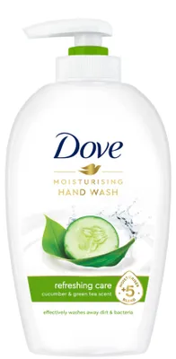Image de Savon pour les mains Dove en flacon pompe - Concombre et thé vert 250 ml