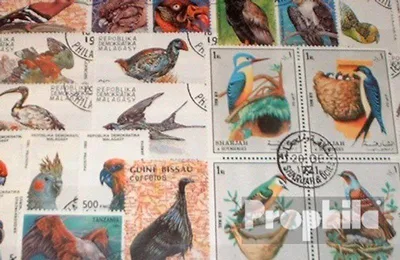 Produktbild von Briefmarken Motive 50 verschiedene Vögel Marken