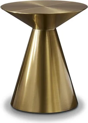 Produktbild von Edelstahl Beistelltisch rund modern, silberfarben, robust
