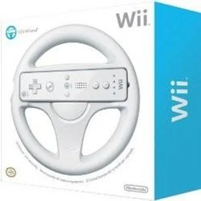 Produktbild von Original Nintendo Mario Kart Wii Lenkrad / Wheel Weiß