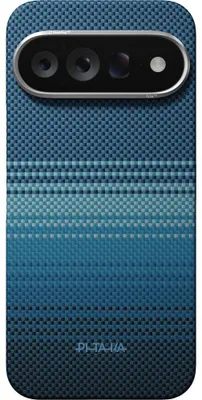 Immagine prodotto di Custodia in aramidica per Google Pixel 11 Pro XL, custodia ultra-sottile PITAKA con MagSafe, colore blu con Poliammide
