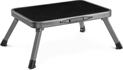 Produktbild von Famanu Klappbarer Metall-Hocker stabil und rutschfest - 45×33×17 cm