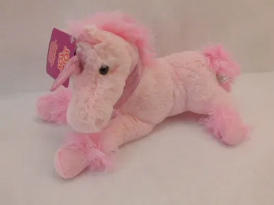 Produktbild von Einhorn Rosa in weichem Samtplüsch Plüsch Stofftier Plüschtier Kuscheltier 33cm