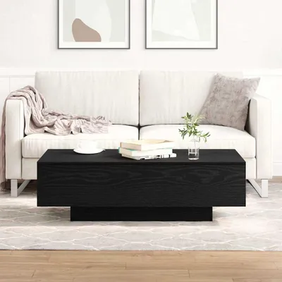 Immagine prodotto di Maison Exclusive - Tavolino da salotto effetto rovere nero 100 x 49,5 x 31 cm