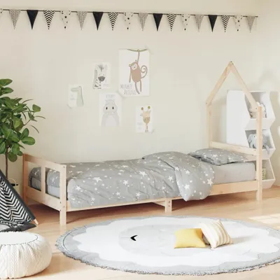 Produktbild von Möbel Kinderbett - elegantes Design - Einzelbett, Jugendbett - 80x200cm Massivholz Kiefer NEU902086 - Kinderbetten