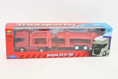 Zdjęcie produktu dla WELLY 1:64 ciężarówka Scania R730 trans 68023 80237