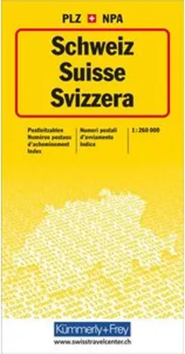Produktbild von Schweiz, Postleitzahlenkarte