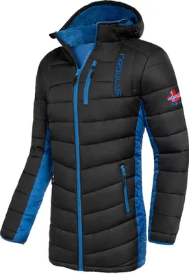 Produktbild von Nebulus Wintermantel-Kurzmantel COATY Herren, warme Outdoorjacke , praktische & vielseitige Übergangs- & Winterjacke , P4925 - Herren, schwarz-kobalt, S