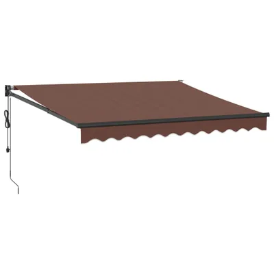 Zdjęcie produktu dla vidaXL Markiza automatyczna brązowa 300x250 cm