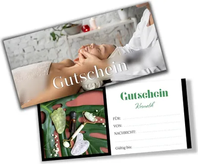 Produktbild von itenga Geschenkgutschein Fotodesign - Motiv KOSMETIK Postkarte zum Ausfüllen  21,0 x 9,8 cm