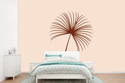 Produktbild von MuchoWow® Fototapete für Wohnzimmer oder Schlafzimmer Wandtapete Vinyl Motivtapete Sommer - Pflanze - Braun - 420x280 cm - Zimmer für Kinder