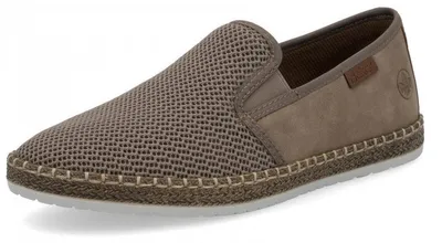 Produktbild von Rieker Herren Slipper Halbschuh Mesh Gummizug B5265, Größe:42 EU, Farbe:Beige