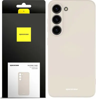 Zdjęcie produktu dla Silikonowe etui SPACECASE Silicone Case do Galaxy S23 Beżowy