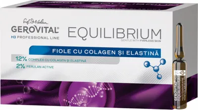 Produktbild von Gerovital Kollagen & Elastin Ampullen für mehr Elastizität und reduzierte Falten, intensiv glättende Anti-Age Pflege, 20×2 ml