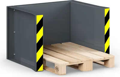 Produktbild von RR Industrietechnik Paletten Stapel Station RPS-05 BxTxH 1020x945x740 mm RAL 7005 Mausgrau